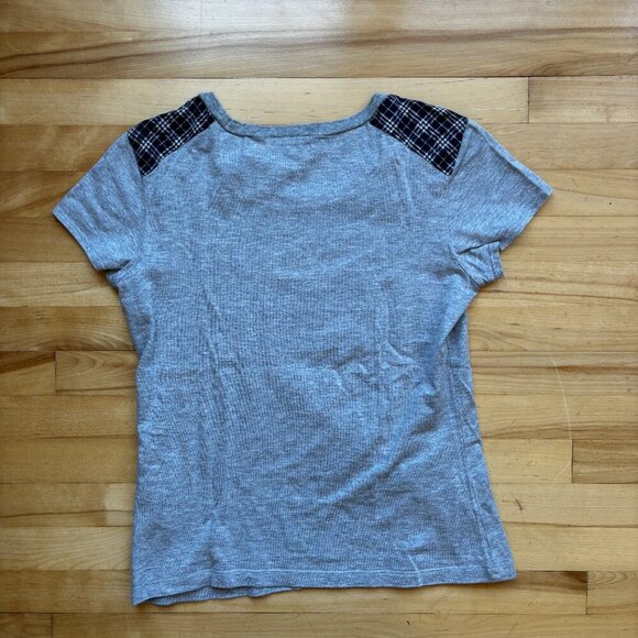 Burberry Blue Label Women’s Gray Plaid Tee Size 38 (US 4/6) - Picture 11 of 11